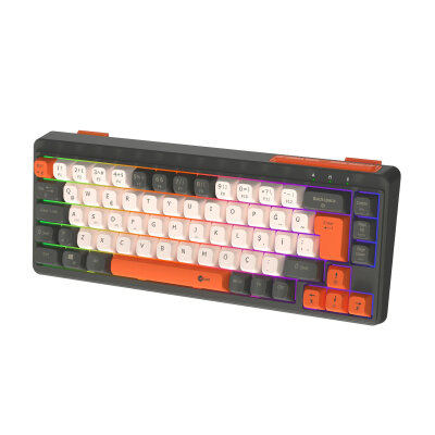 Lecoo GK680 68 Tuş Üç Modlu RGB Gaming Oyuncu Klavyesi Bluetooth 2.4GHz Kablosuz Kablolu Membran Türkçe Q - 6
