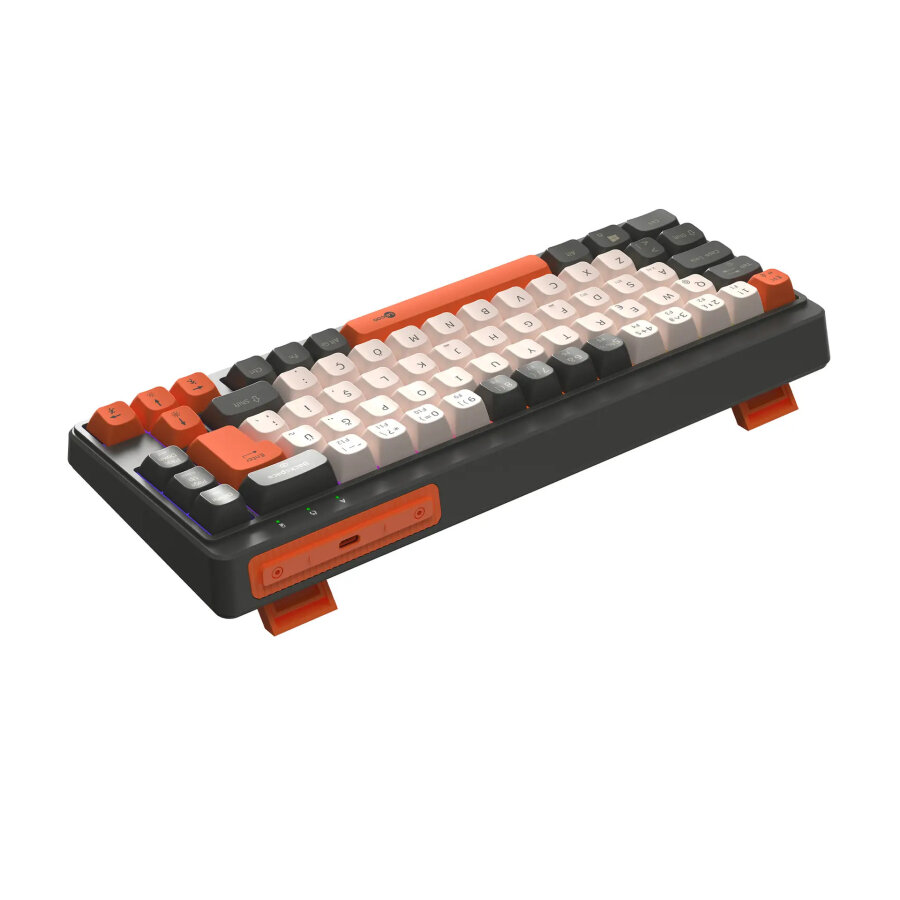 Lecoo GK680 68 Tuş Üç Modlu RGB Gaming Oyuncu Klavyesi Bluetooth 2.4GHz Kablosuz Kablolu Membran Türkçe Q - 10
