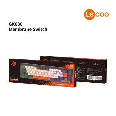 Lecoo GK680 68 Tuş Üç Modlu RGB Gaming Oyuncu Klavyesi Bluetooth 2.4GHz Kablosuz Kablolu Membran Türkçe Q - 11