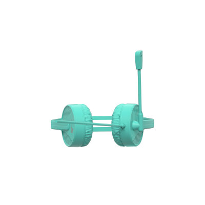 Lecoo HT106 Kablolu 3.5mm Jacklı Mikrofonlu Kulak Üstü Kulaklık Turkuaz - 4