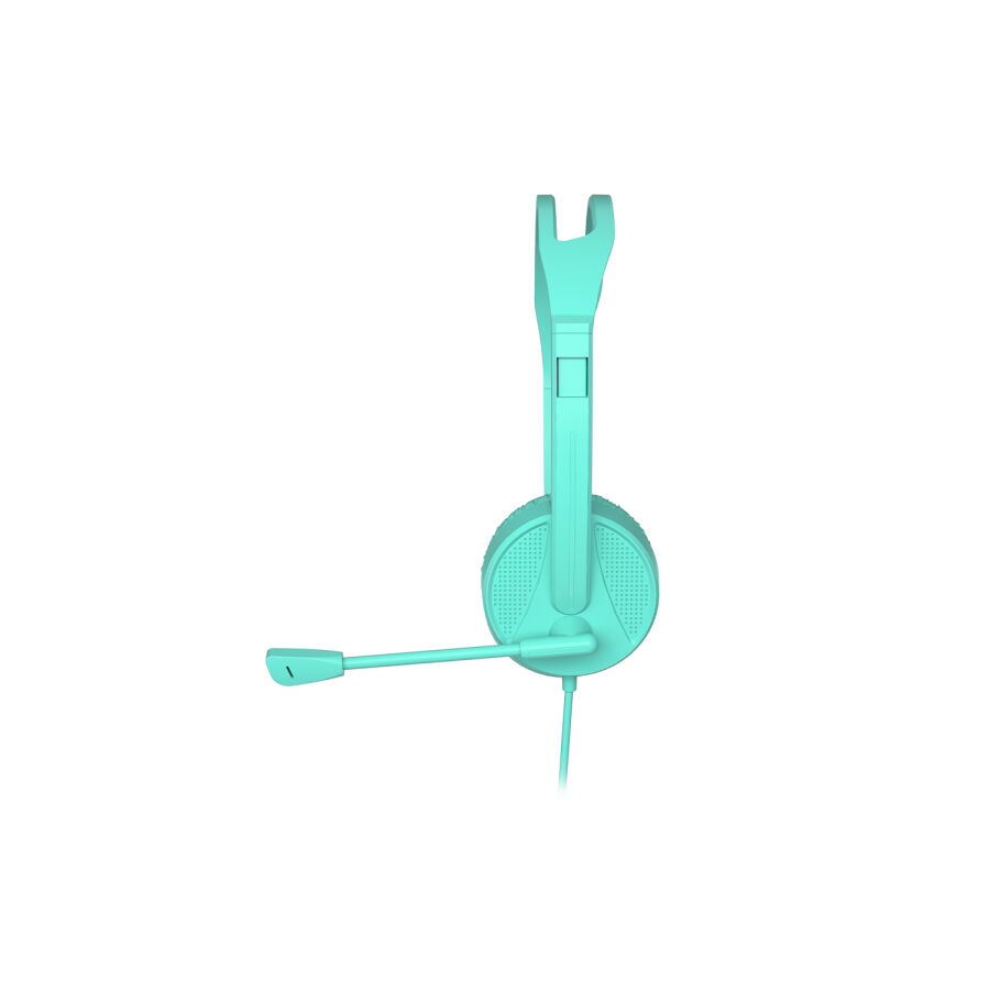 Lecoo HT106 Kablolu 3.5mm Jacklı Mikrofonlu Kulak Üstü Kulaklık Turkuaz - 3