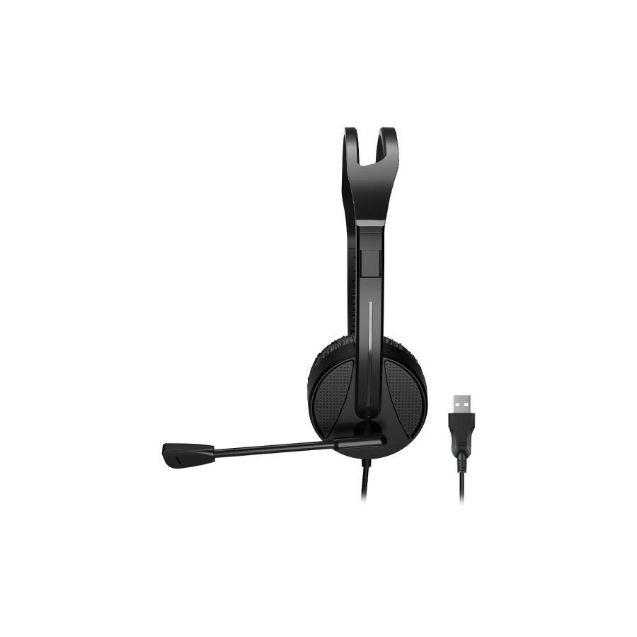 Lecoo HT106 USB Kablolu Mikrofonlu Kulak Üstü Kulaklık Siyah - 3