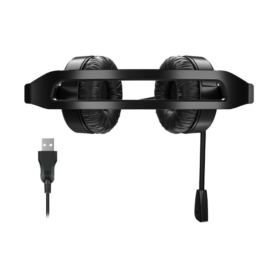 Lecoo HT106 USB Kablolu Mikrofonlu Kulak Üstü Kulaklık Siyah - 6