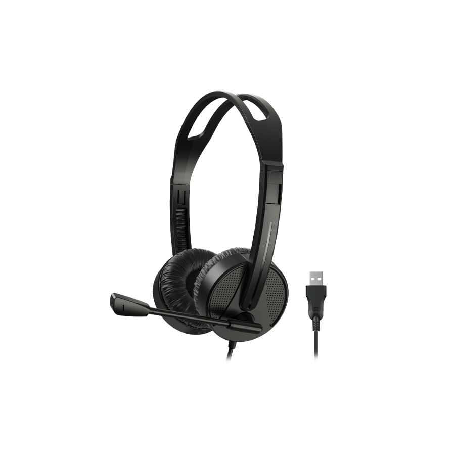 Lecoo HT106 USB Kablolu Mikrofonlu Kulak Üstü Kulaklık Siyah - 7