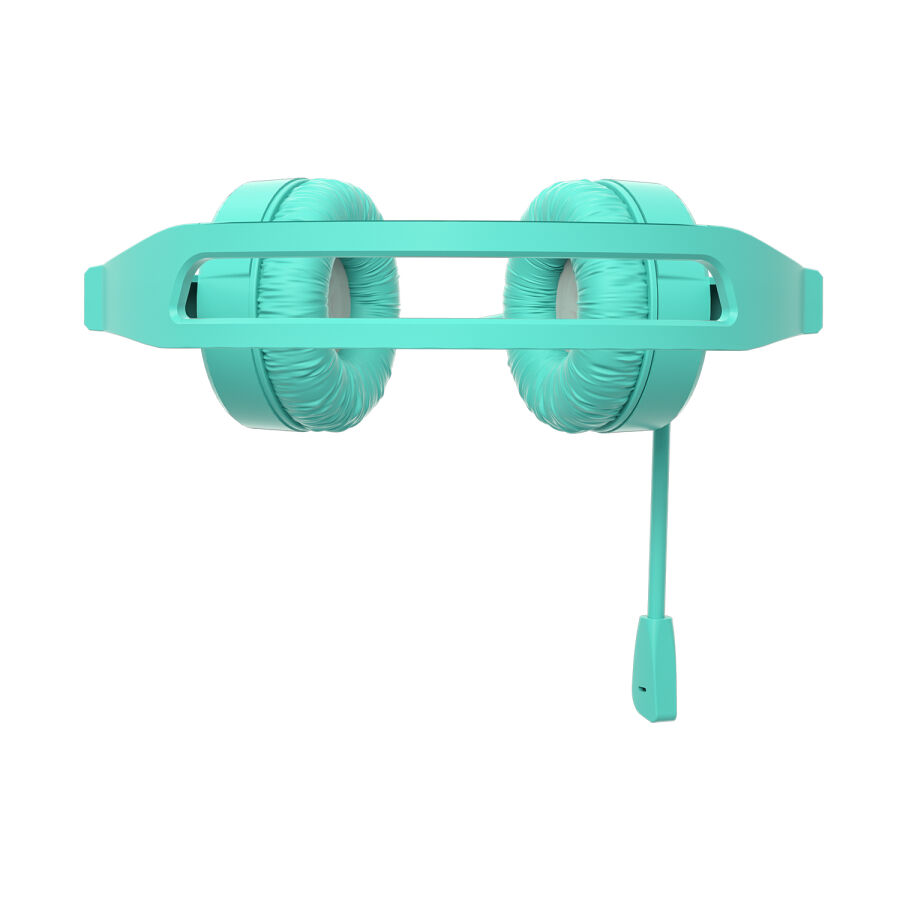 Lecoo HT106 USB Kablolu Mikrofonlu Kulak Üstü Kulaklık Turkuaz - 7