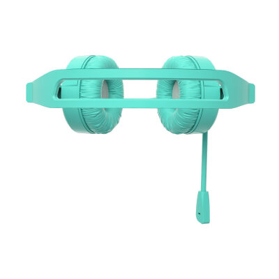 Lecoo HT106 USB Kablolu Mikrofonlu Kulak Üstü Kulaklık Turkuaz - 8