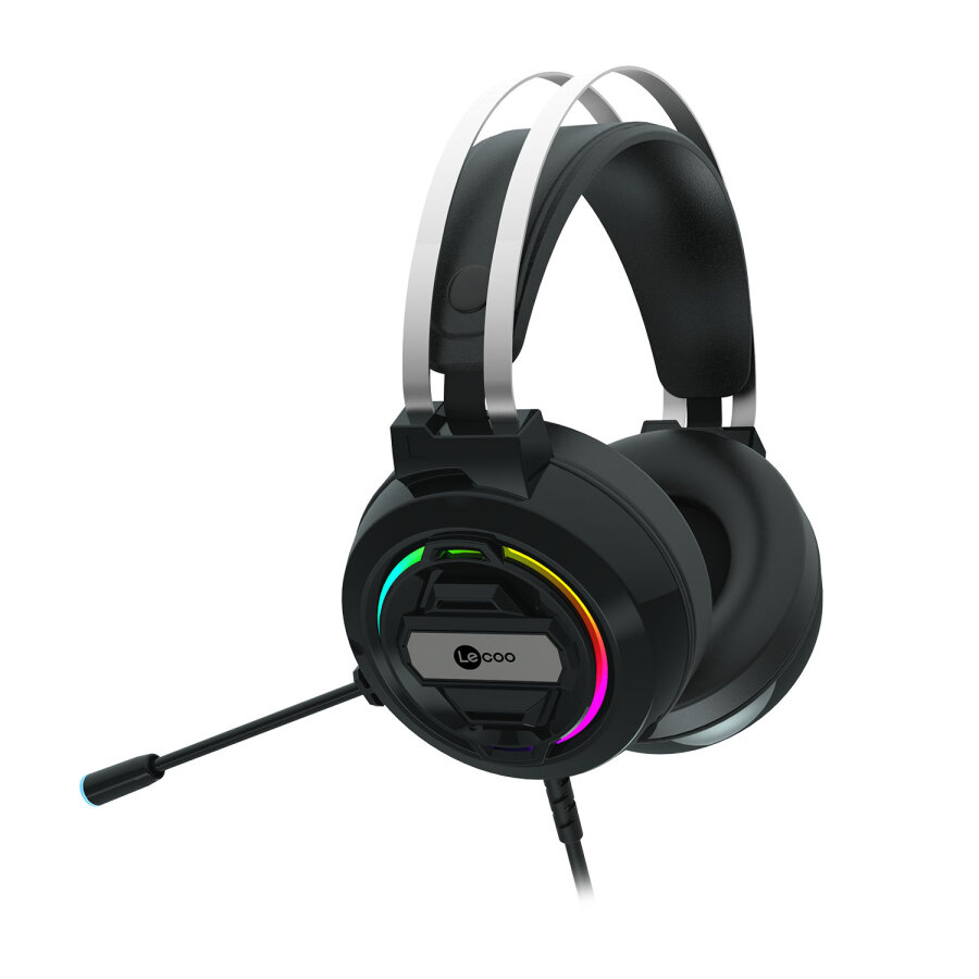 Lecoo HT401 Kulak Üstü RGB Gaming Oyuncu Kulaklığı - 1