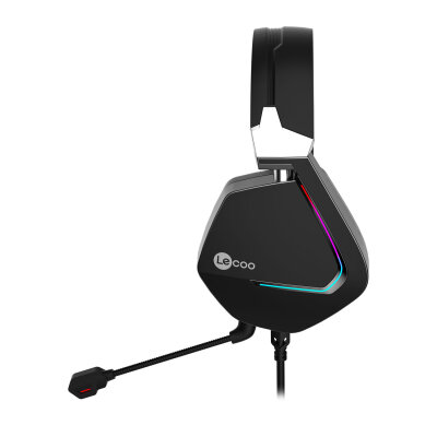 Lecoo HT402 Kulak Üstü RGB Gaming Oyuncu Kulaklığı 3.5mm Jack + USB - 2