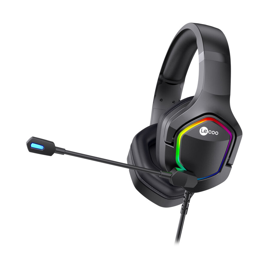 Lecoo HT403 Kulak Üstü RGB Gaming Oyuncu Kulaklığı 3.5mm Jack + USB - 4