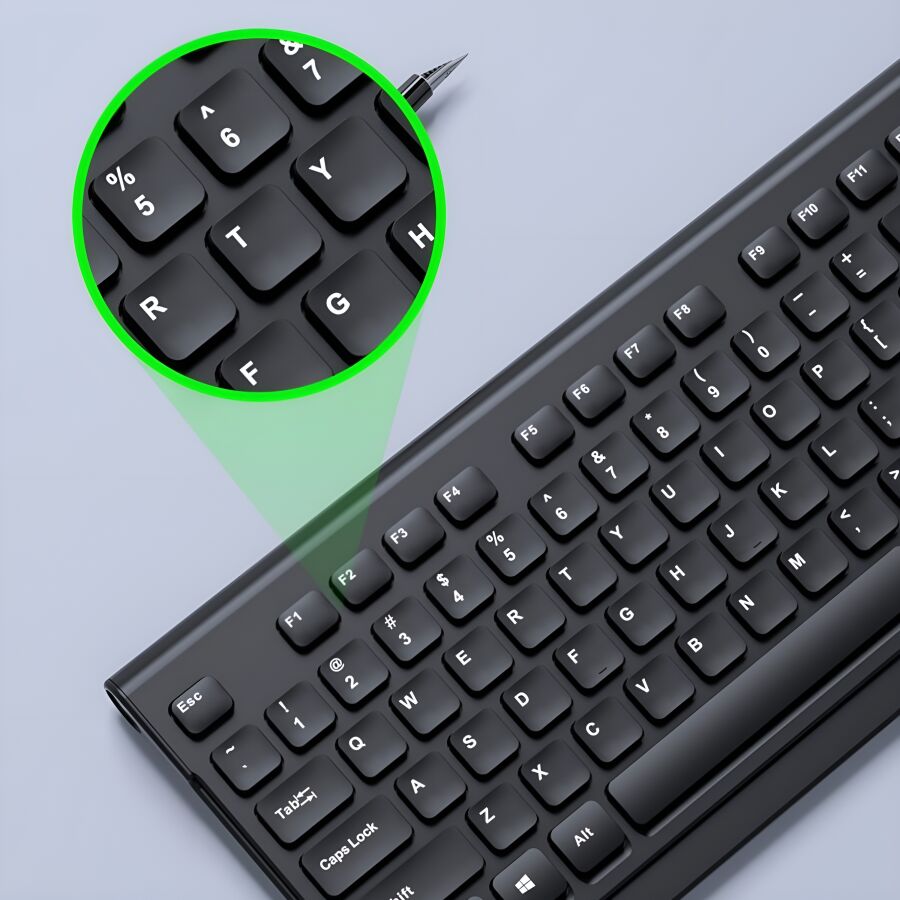 Lecoo KW203 Kablosuz Klavye ve Mouse Set - 3