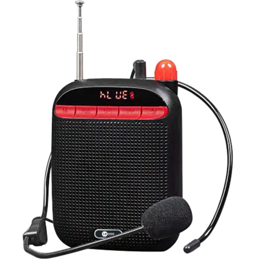 Lecoo MCS30 Ses Kaydetme Özellikli Bluetooth/USB/AUX/TF Kart Çift Mikrofonlu Taşınabilir Hoparlör Siyah - 1