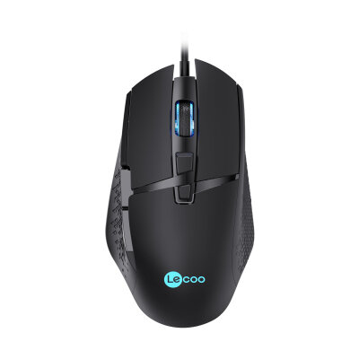 Lecoo MG1101 Kablolu RGB 6400 DPI 8 Tuşlu Gaming Optik Oyuncu Mouse Siyah