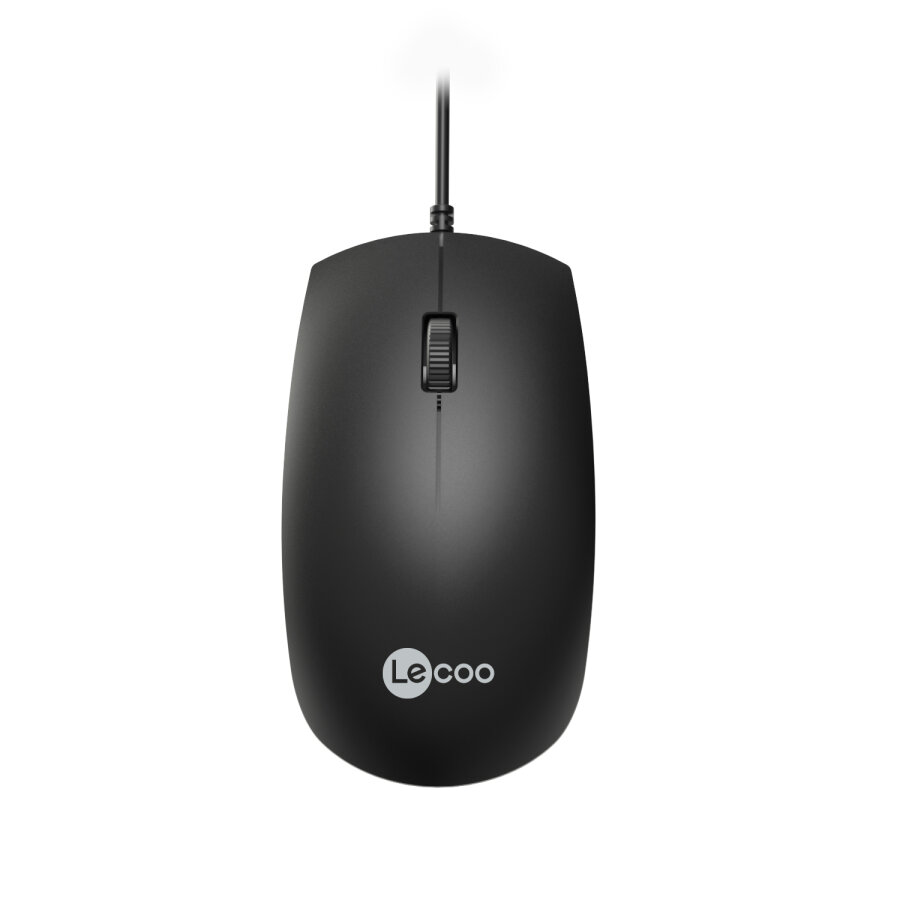 Lecoo MS100 USB Kablolu 1000 DPI 3 Tuşlu Optik Mouse Siyah - 1