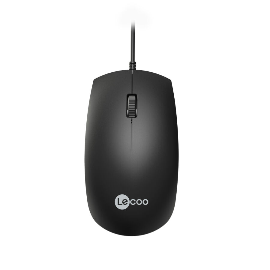 Lecoo MS100 USB Kablolu 1000 DPI 3 Tuşlu Optik Mouse Siyah - 1