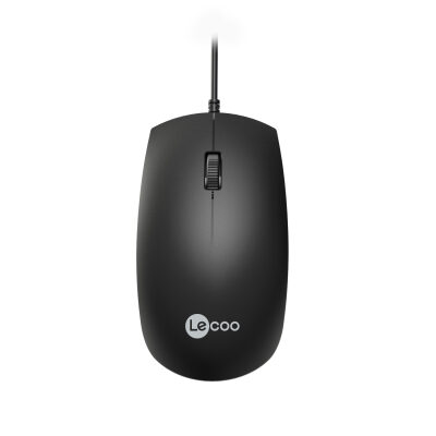 Lecoo MS100 USB Kablolu 1000 DPI 3 Tuşlu Optik Mouse Siyah