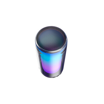Lecoo RS13 Kablosuz Bluetooth 5.0 USB SD Kart RGB Işıklı Taşınabilir Mini Stereo Hoparlör Siyah - 4