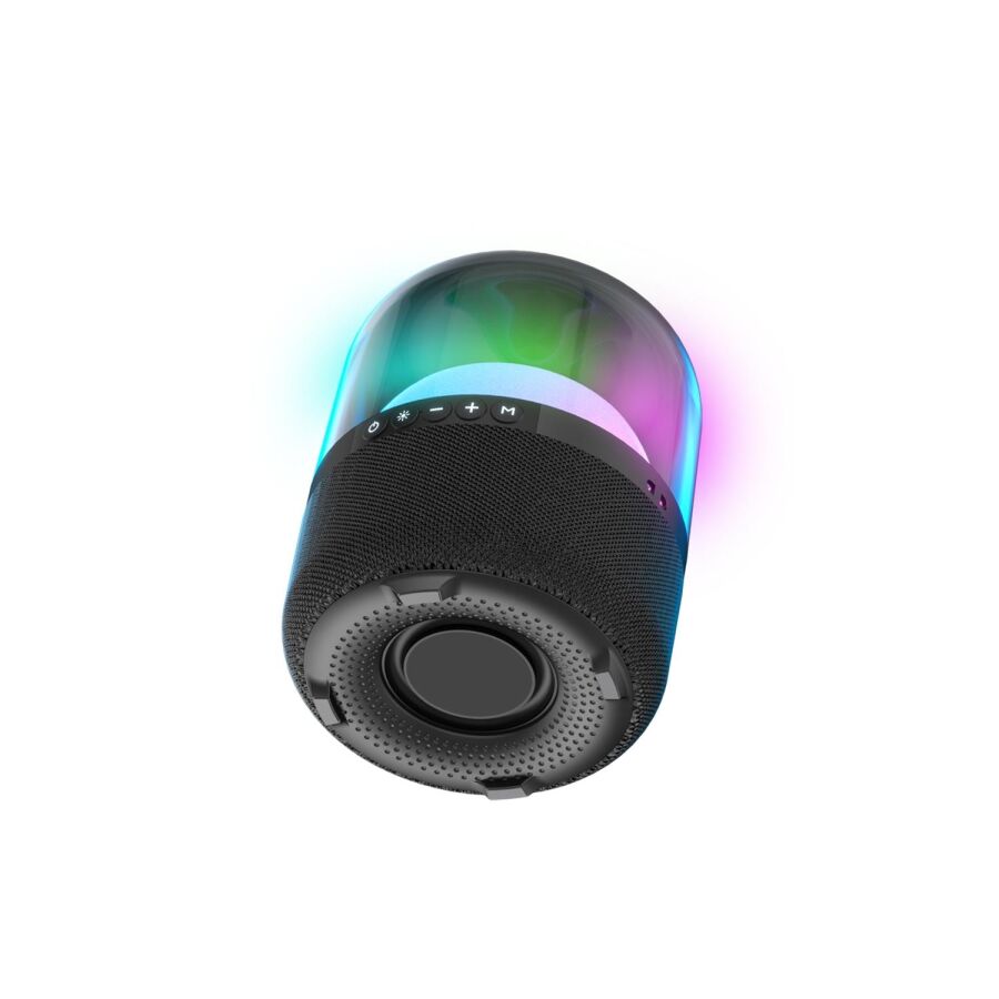Lecoo RS19 RGB Aydınlatmalı Bluetooth Stereo 10W Taşınabilir Hoparlör Siyah - 3