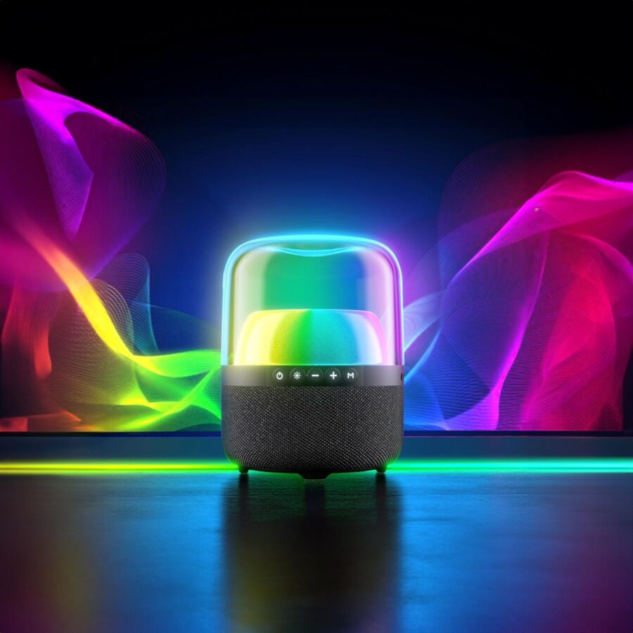 Lecoo RS19 RGB Aydınlatmalı Bluetooth Stereo 10W Taşınabilir Hoparlör Siyah - 4