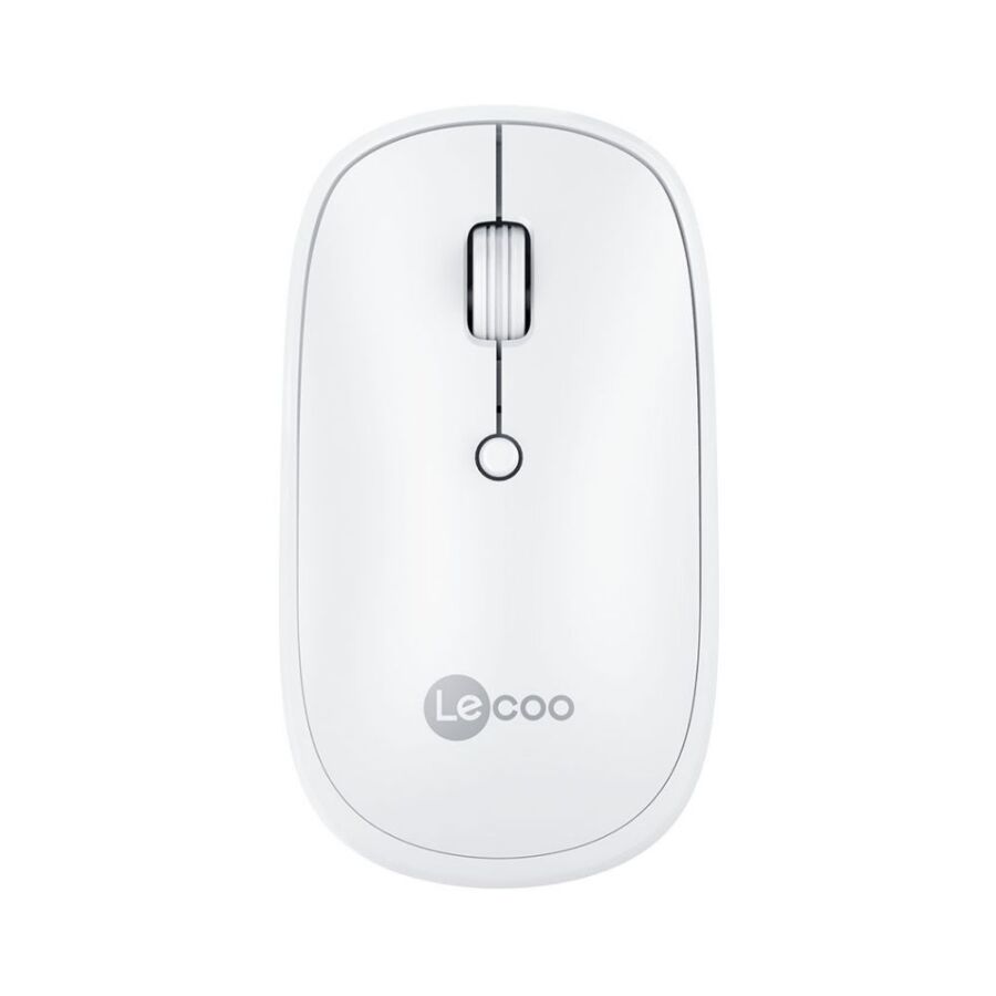 Lecoo WS209 Dual Mod Bluetooth ve Kablosuz Şarj Edilebilir Optik Mouse Beyaz - 1