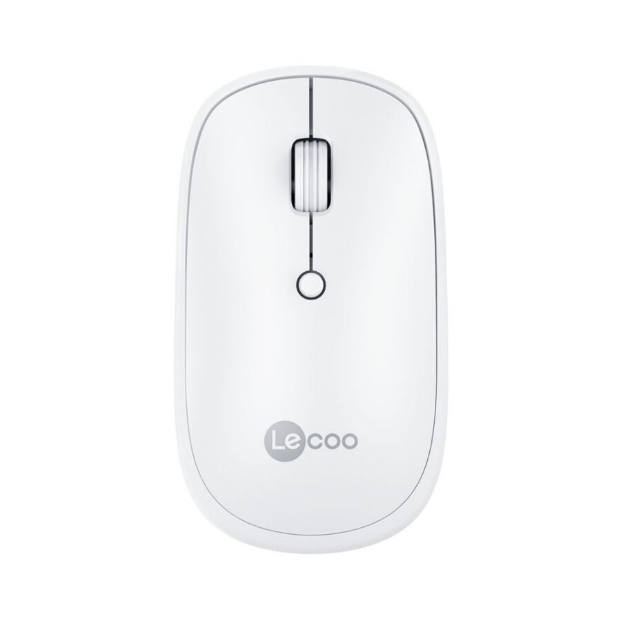 Lecoo WS209 Dual Mod Bluetooth ve Kablosuz Şarj Edilebilir Optik Mouse Beyaz - 1