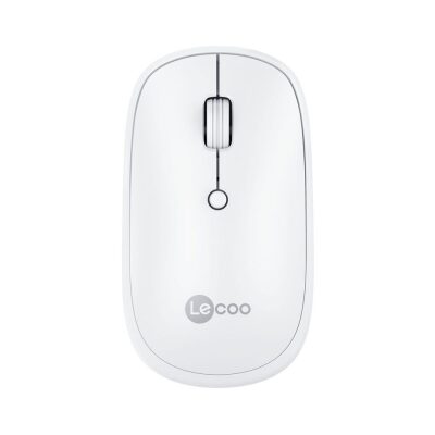 Lecoo WS209 Dual Mod Bluetooth ve Kablosuz Şarj Edilebilir Optik Mouse Beyaz