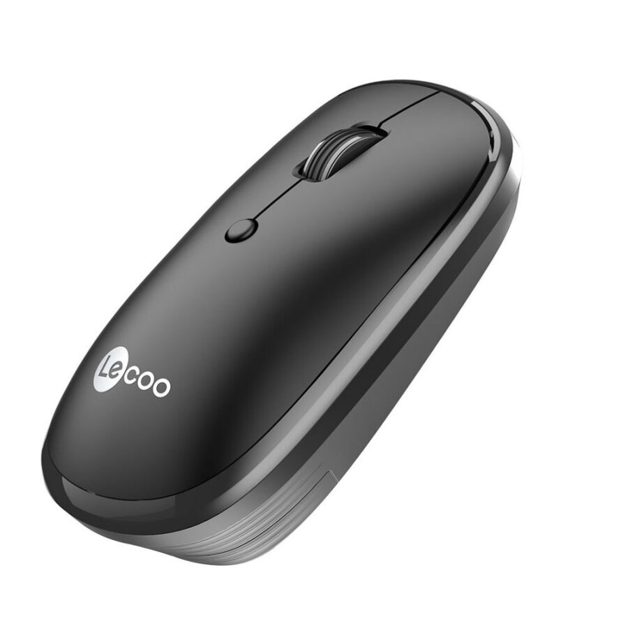 Lecoo WS209 Dual Mod Bluetooth ve Kablosuz Şarj Edilebilir Optik Mouse Siyah - 2