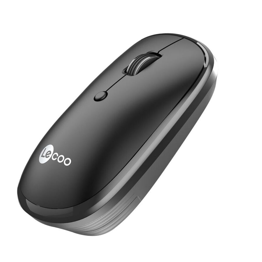 Lecoo WS209 Dual Mod Bluetooth ve Kablosuz Şarj Edilebilir Optik Mouse Siyah - 2