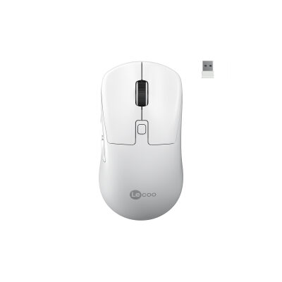 Lecoo WS216 Dual-Mode Bluetooth ve 2.4G Kablosuz Optik Mouse 7 Tuş Beyaz
