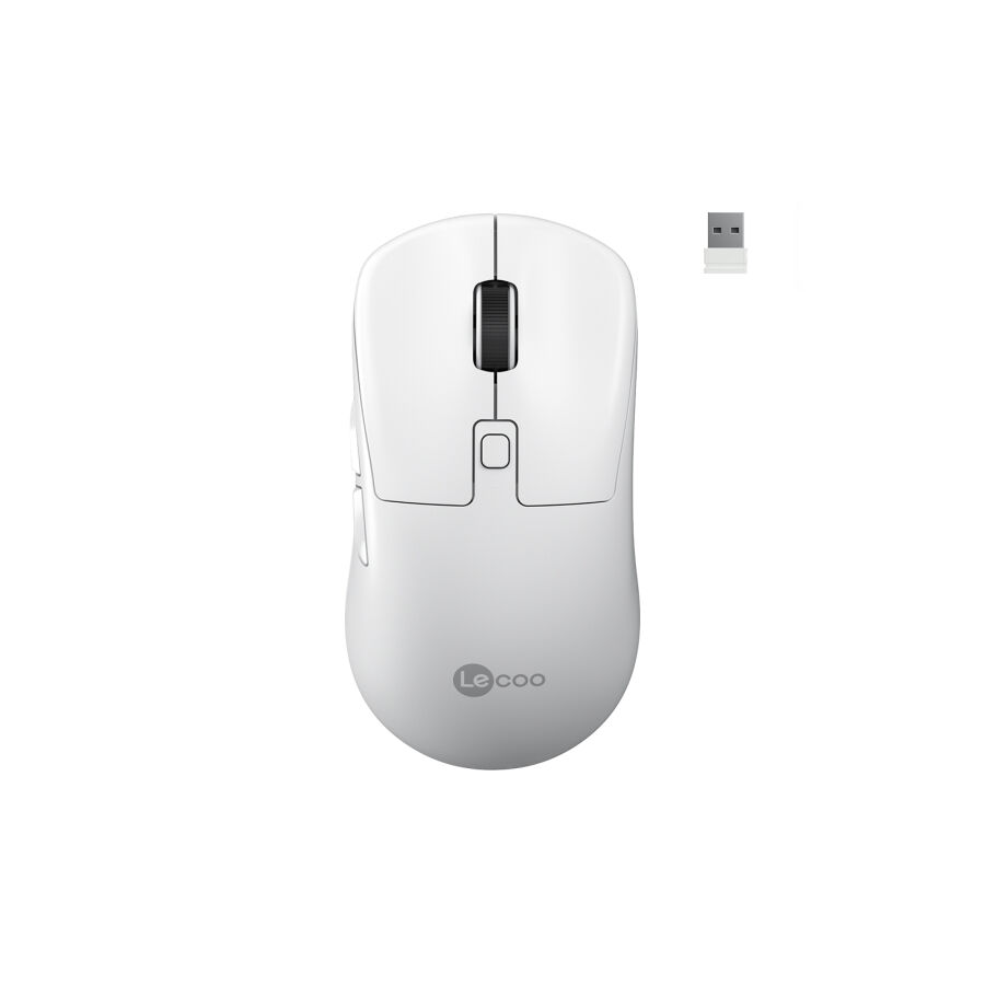 Lecoo WS216 Dual-Mode Bluetooth ve 2.4G Kablosuz Optik Mouse 7 Tuş Beyaz - 1