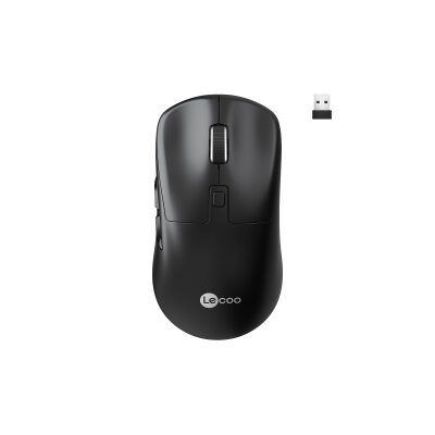 Lecoo WS216 Dual-Mode Bluetooth ve 2.4G Kablosuz Optik Mouse 7 Tuş Siyah