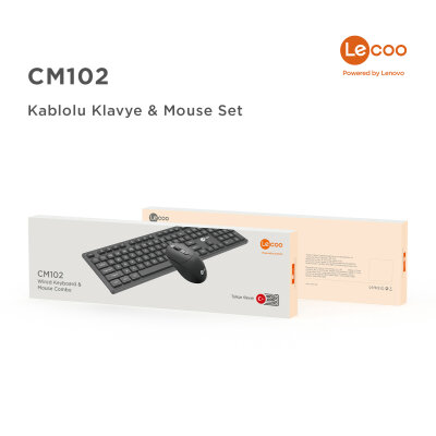 Lecoo CM102 Kablolu Klavye & Mouse Set - 8