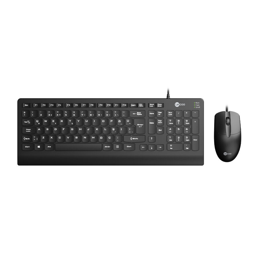 Lenovo Lecoo CM103 Kablolu Klavye ve Mouse Set - 1