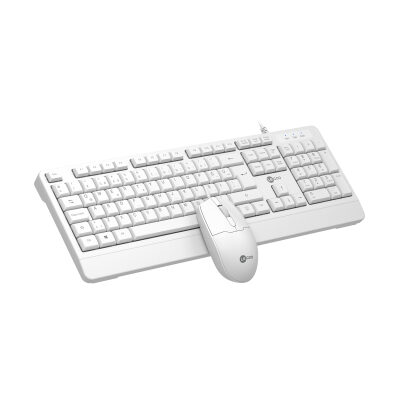 Lenovo Lecoo CM106 USB Kablolu Türkçe Q Klavye & Mouse Set Beyaz - 3