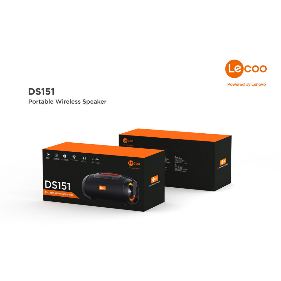Lenovo Lecoo DS151 80W Boombox RGB Taşınabilir Bluetooth Hoparlör - 5