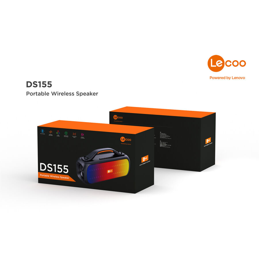 Lenovo Lecoo DS155 Boombox RGB Taşınabilir Bluetooth Hoparlör - 5