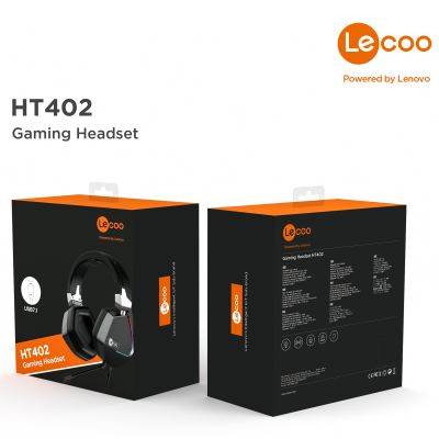 Lenovo Lecoo HT402 7.1 Kulak Üstü RGB Gaming Oyuncu Kulaklığı - 8