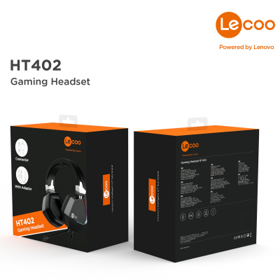 Lenovo Lecoo HT402 Kulak Üstü RGB Gaming Oyuncu Kulaklığı 3.5mm Jack + USB - 7