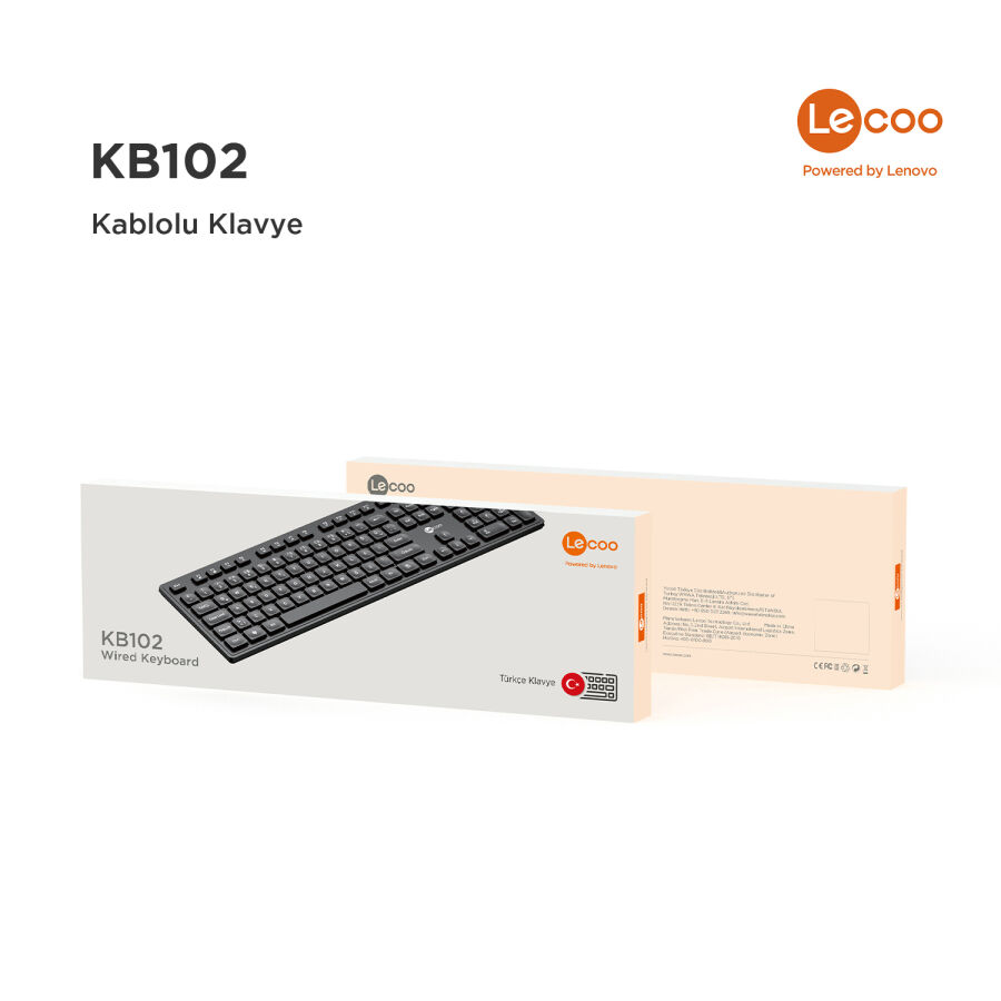 Lenovo Lecoo KB102 Kablolu Klavye - 11