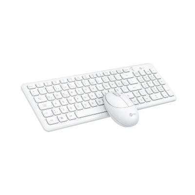 Lenovo Lecoo KW204 Kablosuz Klavye & Mouse Set Beyaz - 2