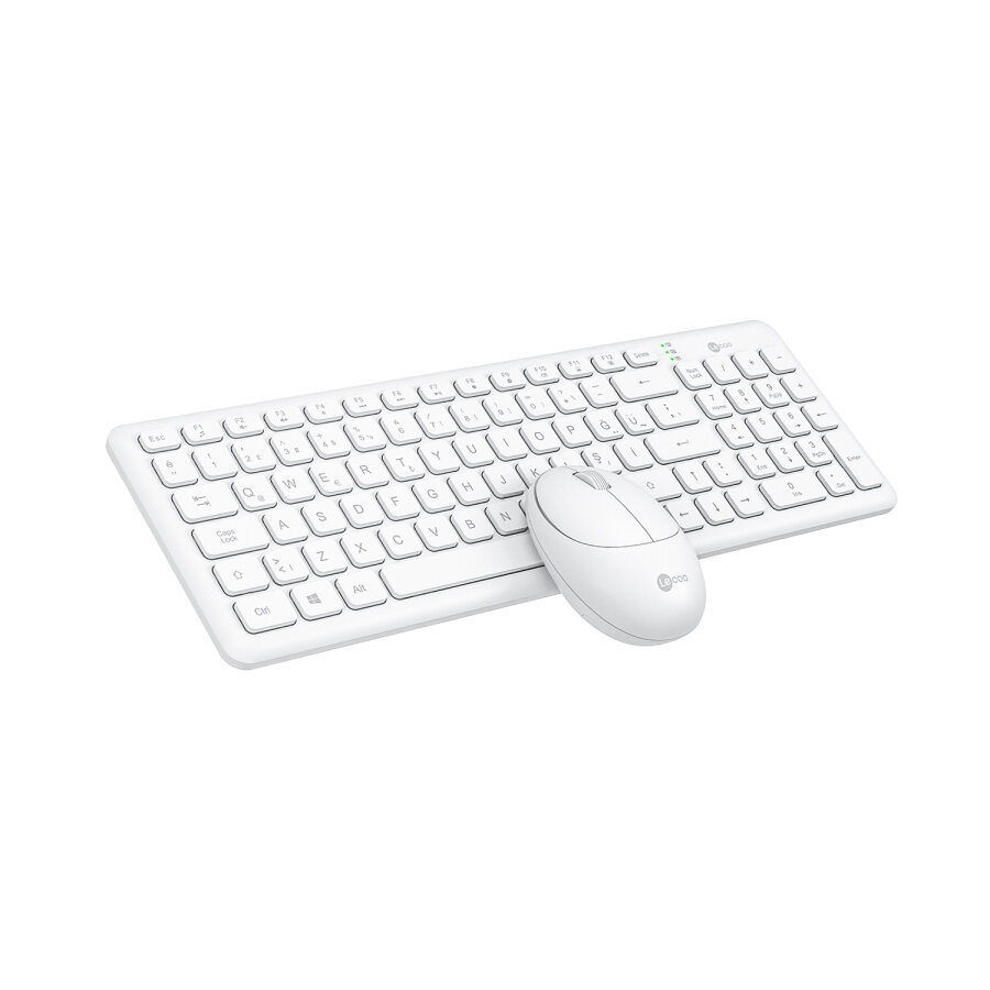 Lecoo KW204 Kablosuz Klavye & Mouse Set Beyaz - 2