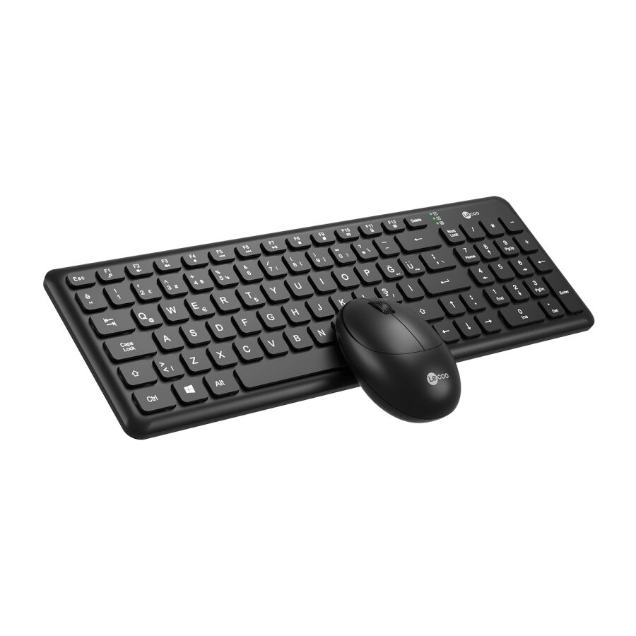 Lenovo Lecoo KW204 Kablosuz Klavye & Mouse Set Siyah - 2