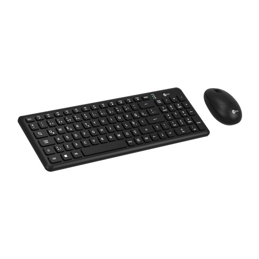 Lenovo Lecoo KW204 Kablosuz Klavye & Mouse Set Siyah - 3