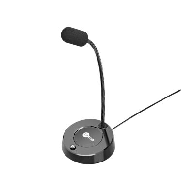 Lenovo Lecoo MC01 Kablolu Multimedya 360° Bükülebilir Masaüstü Mikrofon Siyah - 2