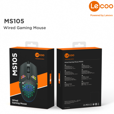 Lenovo Lecoo MS105 RGB Gaming Oyuncu Mouse - 6