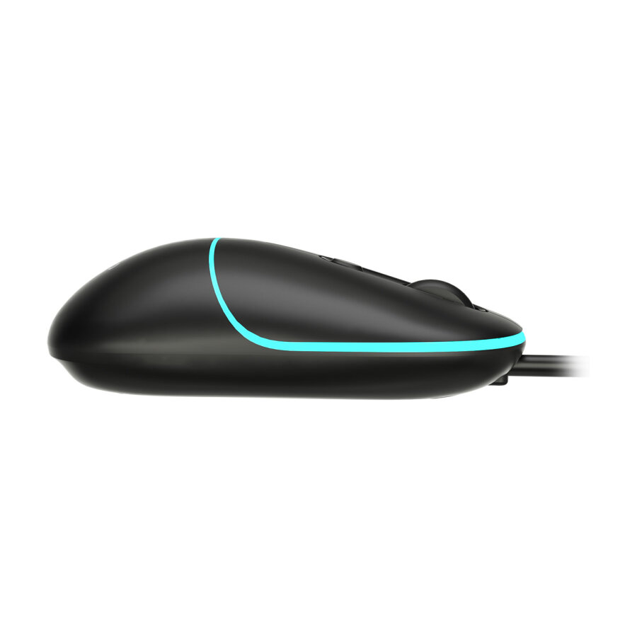 Lecoo MS110 RGB Sessiz Tuşlu Kablolu Optik Mouse Siyah - 5