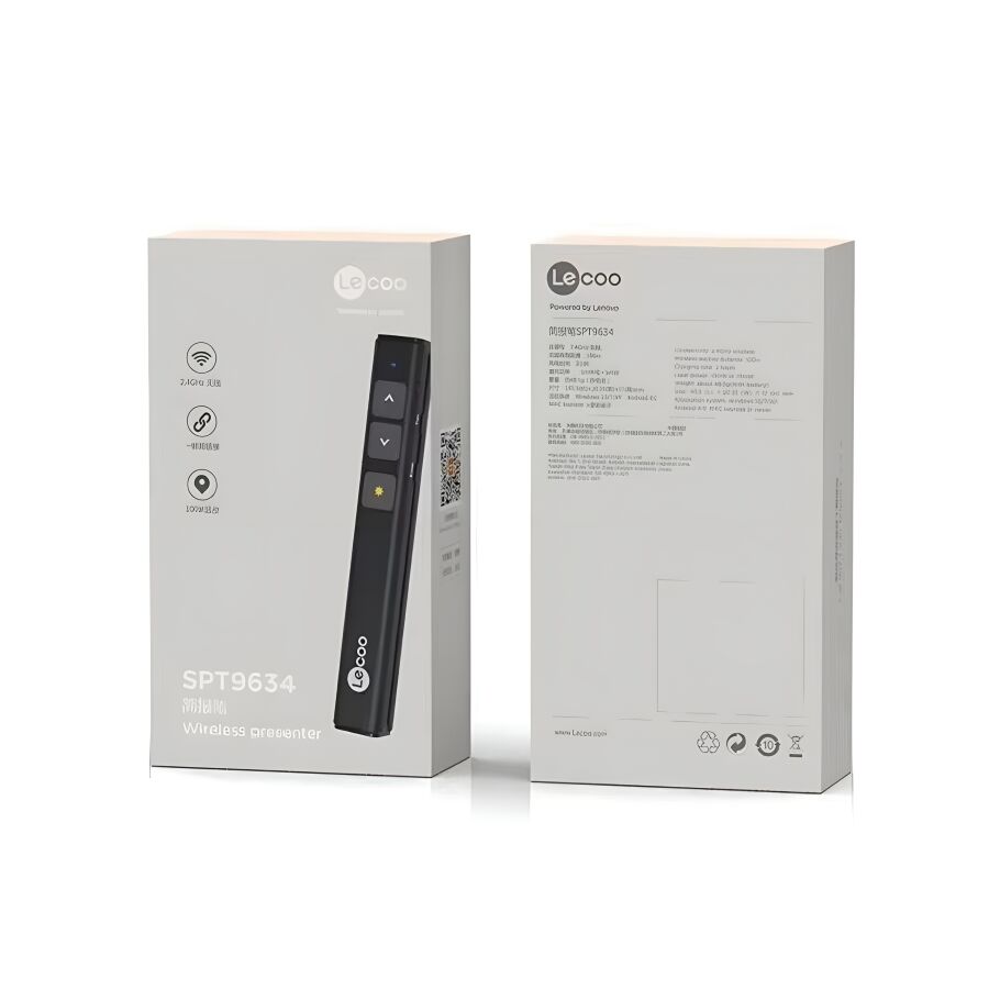 Lenovo Lecoo SPT9634 2.4 Ghz Lazer Presenter Kablosuz Sunum Kumandası - 7