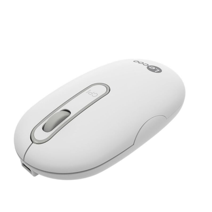 Lenovo Lecoo WS207 Şarj Edilebilir Kablosuz Mouse Beyaz - 3