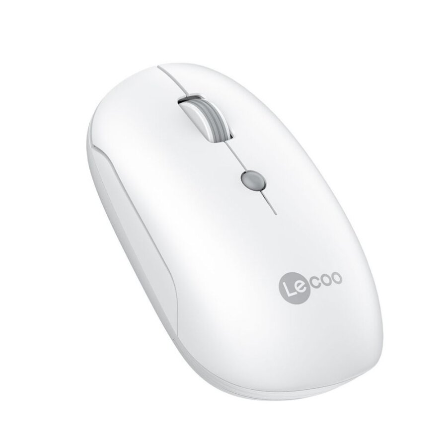Lecoo WS211 Dual Mod Bluetooth ve Kablosuz Şarj Edilebilir Optik Mouse Beyaz - 2