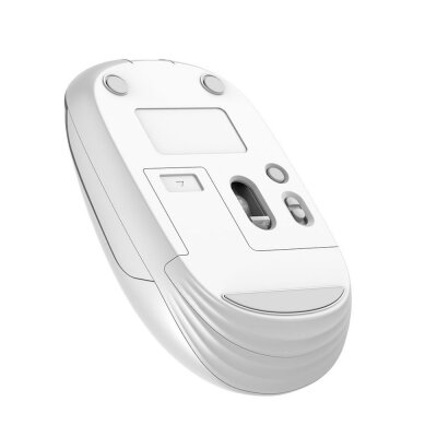 Lecoo WS211 Dual Mod Bluetooth ve Kablosuz Şarj Edilebilir Optik Mouse Beyaz - 3