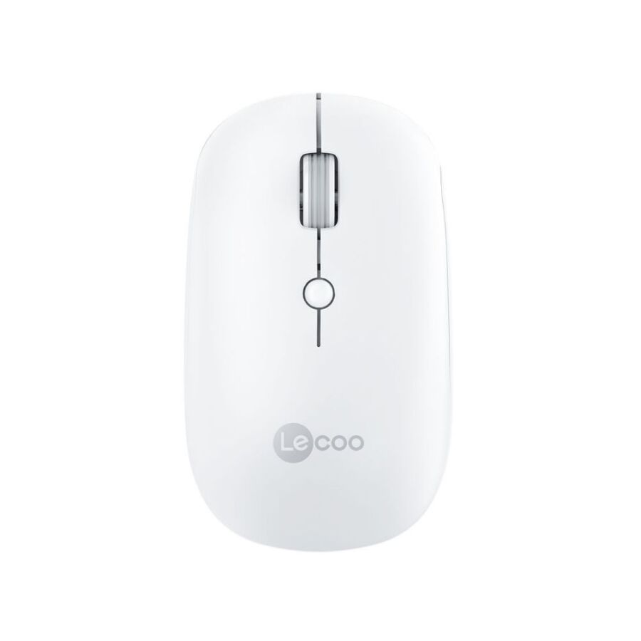 Lenovo Lecoo WS211 Dual Mod Bluetooth ve Kablosuz Şarj Edilebilir Optik Mouse Beyaz - 1